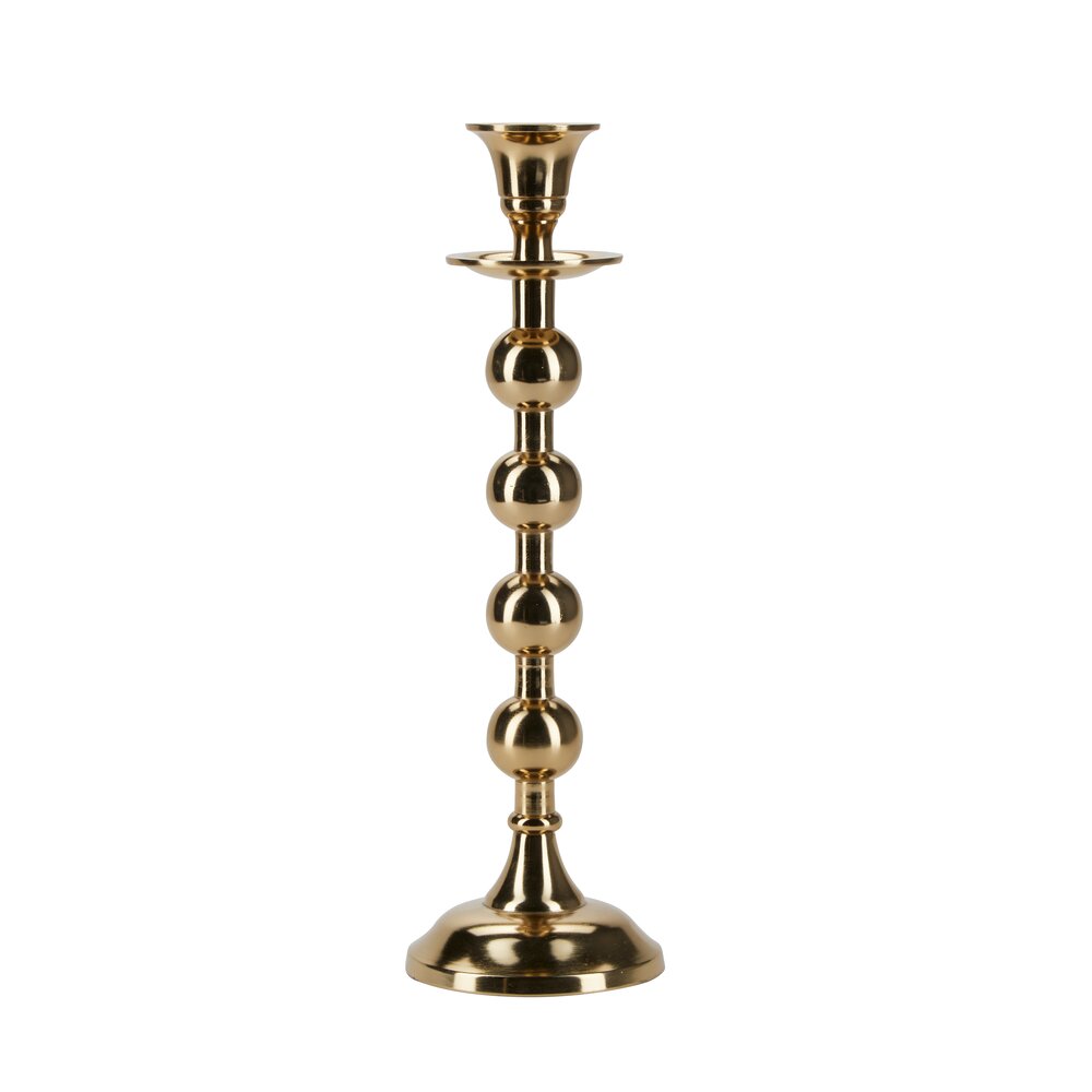 Lysestage, Brass - H31cm.
